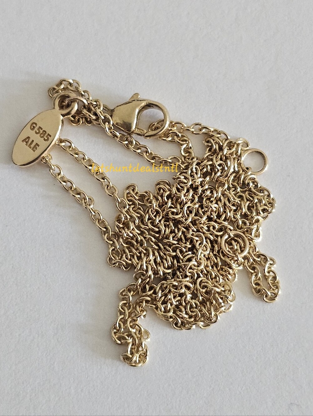 Pandora 14K Gold Necklace. Size 17.75in/45CM.